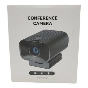 1080P HD Webcam with Microphone Speaker, Fast Auto Focus 3 in 1 Conference Camer